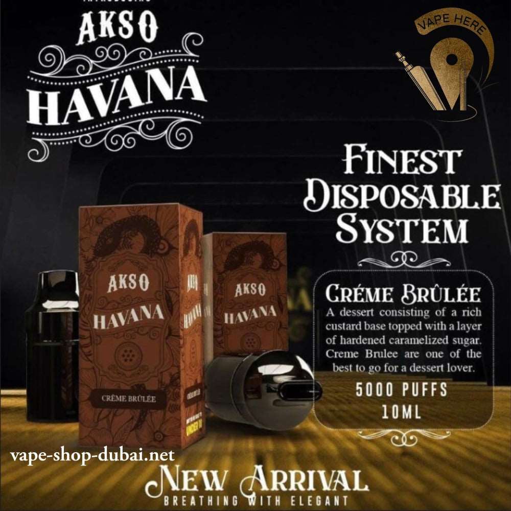 AKSO HAVANA DISPOSABLE VAPE 5000 PUFFS (Closed Pod System)