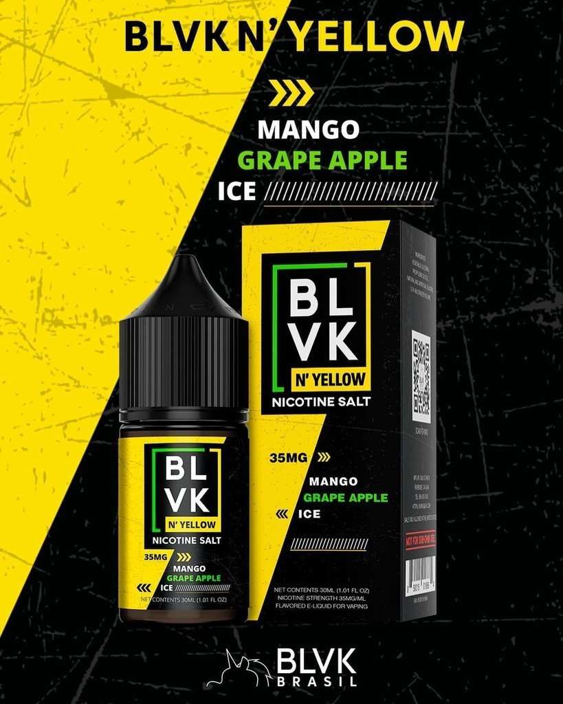 BLVK MANGO GRAPE ICE SaltNic 30ml - BLVK YELLOW SERIES - Vape Here Store