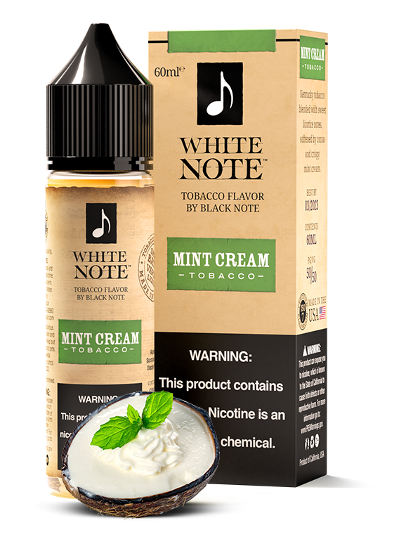WHITE NOTE - Mint Cream Tobacco 60ML - Vape Here Store
