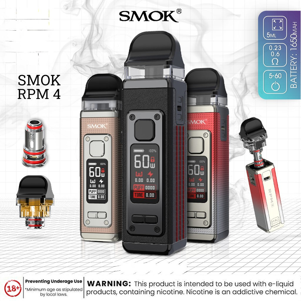 SMOK RPM 4 60W POD SYSTEM 1650mAh - Vape Here Store