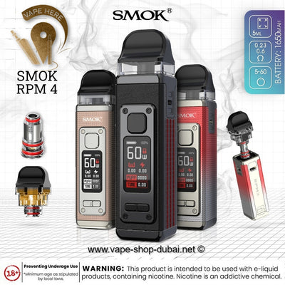 SMOK RPM 4 60W POD SYSTEM 1650mAh - Vape Here Store