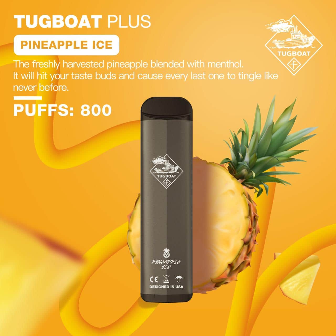 TUGBOAT PLUS VAPE DISPOSABLE PODS (800 Puffs) - Vape Here Store