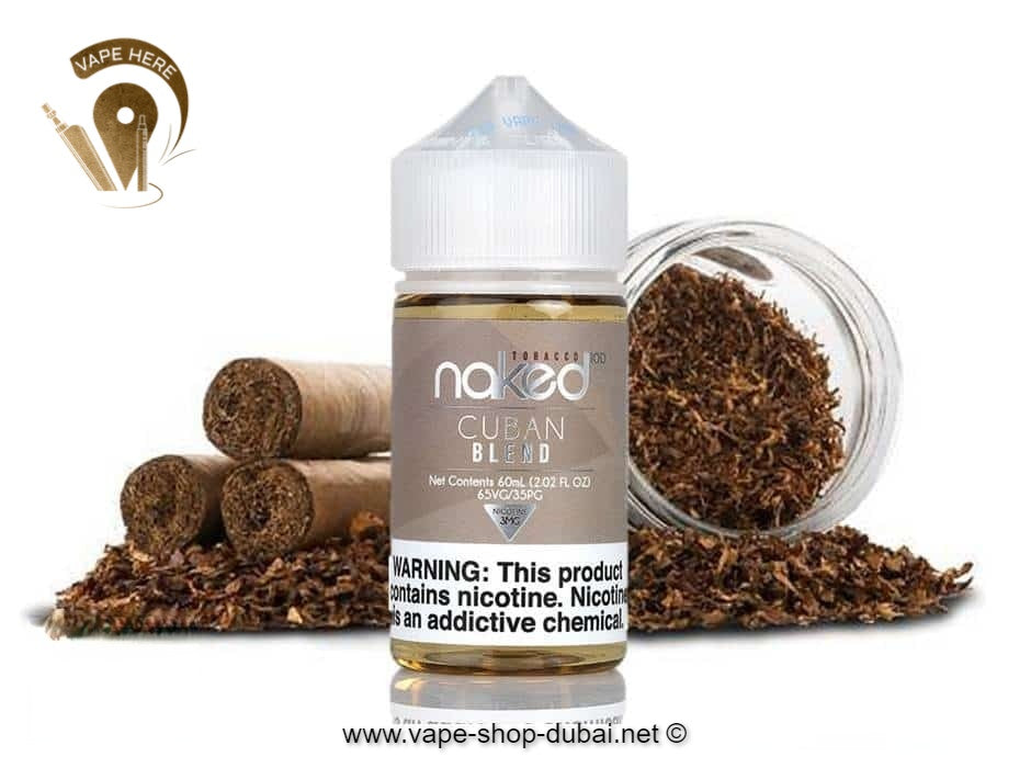 Naked 100 - Cuban Blend 60ml / 50ml - Vape Here Store