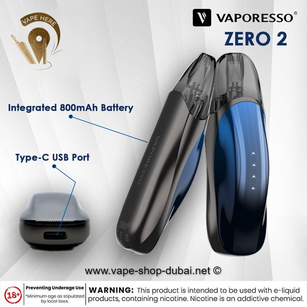 VAPORESSO ZERO 2 POD SYSTEM - Vape Here Store