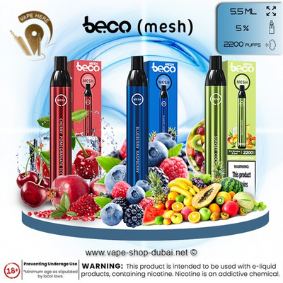 VAPTIO BECO MESH - DISPOSABLE VAPE DEVICE (2200 PUFFS) - Vape Here Store