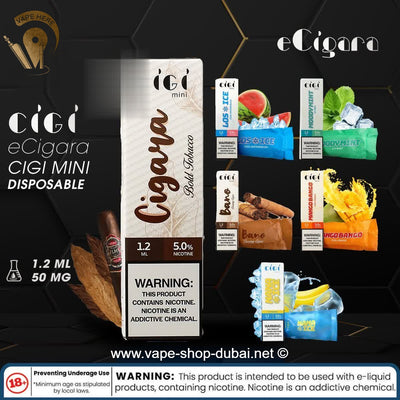 ECIGARA CIGI MINI DISPOSABLE POD - 50mg - Vape Here Store