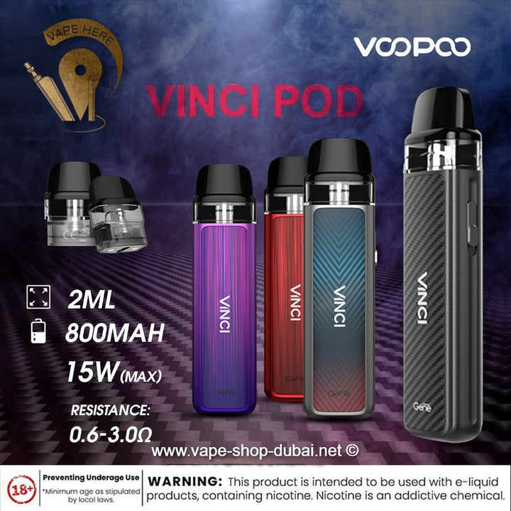 VOOPOO VINCI Pod System Kit 800mAh| best Vape Store Abu Dhabi | Vape Riyadh  | Vape Shop Near to me | Vape Here Store