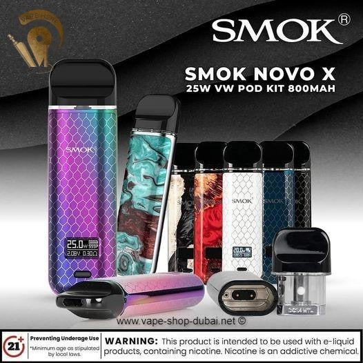 SMOK NOVO X Pod Kit - 800mAh 25W - Vape Here Store