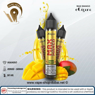 MAX MANGO SALT BY ECIGARA - Vape Here Store