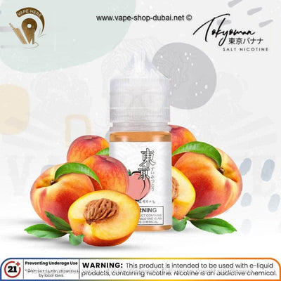 TOKYO PEACH SALTNIC 30ML- CLASSIC SERIES - Vape Here Store