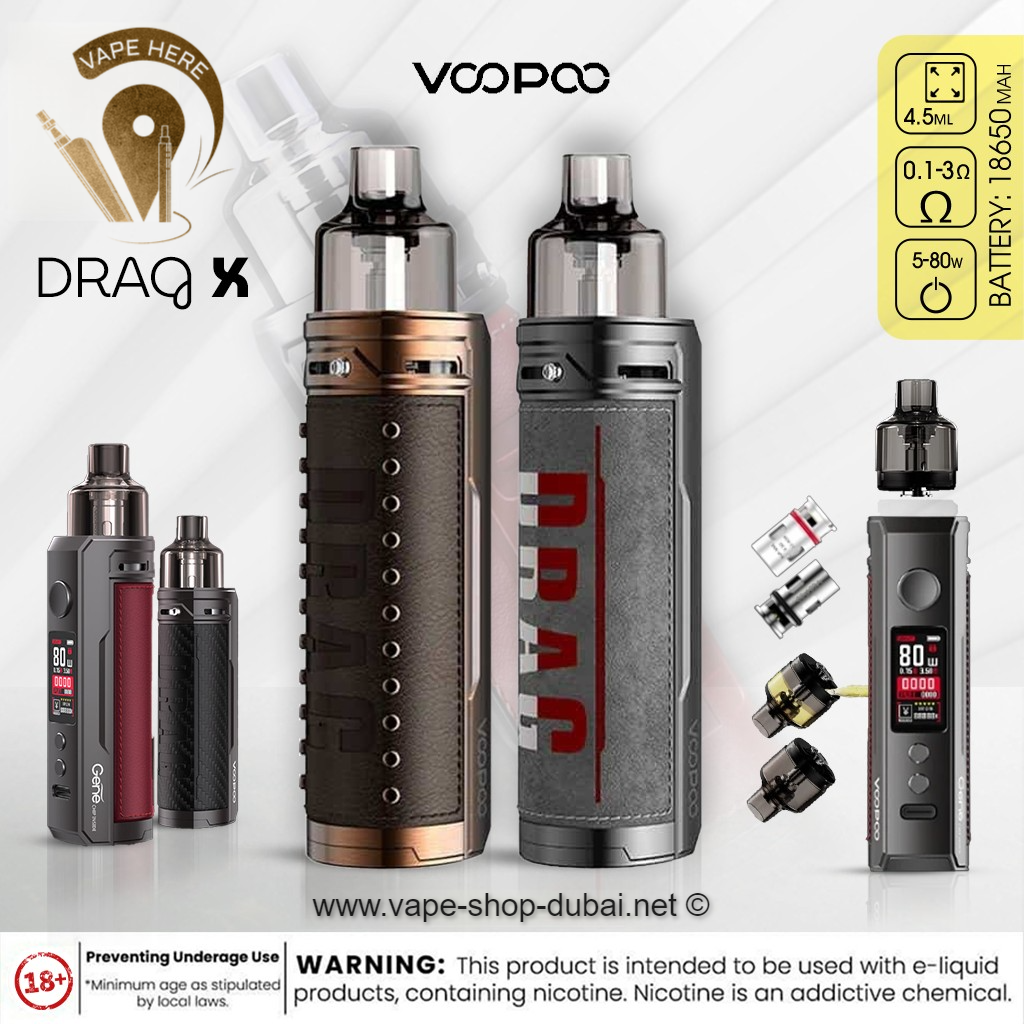 Buy VOOPOO Drag X 80W Pod Kit Online Dubai | Vape Here Store Buy VOOPOO Drag X 80W Pod Kit Online Dubai | Vape Here Store