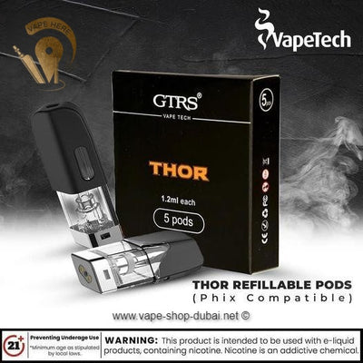 THOR Refillable Pods (Phix Compatible) - 5 pcs - Vape Here Store