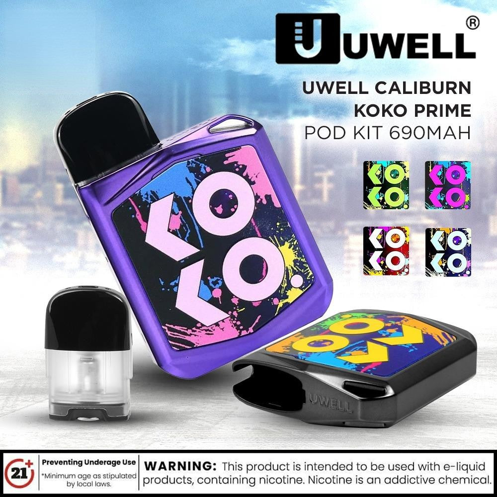 Uwell Caliburn Koko PRIME Pod System 690mAh - Vape Here Store