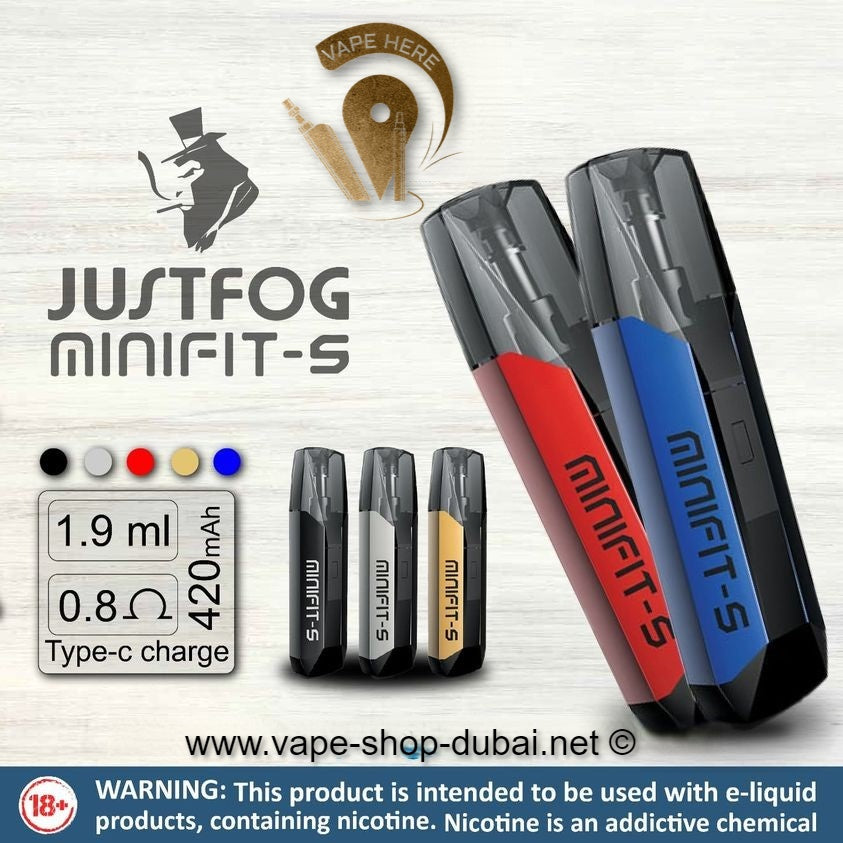 JUSTFOG MINI FIT S POD KIT 420MAH - Vape Here Store