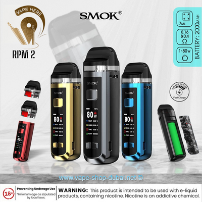 SMOK RPM 2 Pod Mod Kit 2000mAh - 80W - Vape Here Store