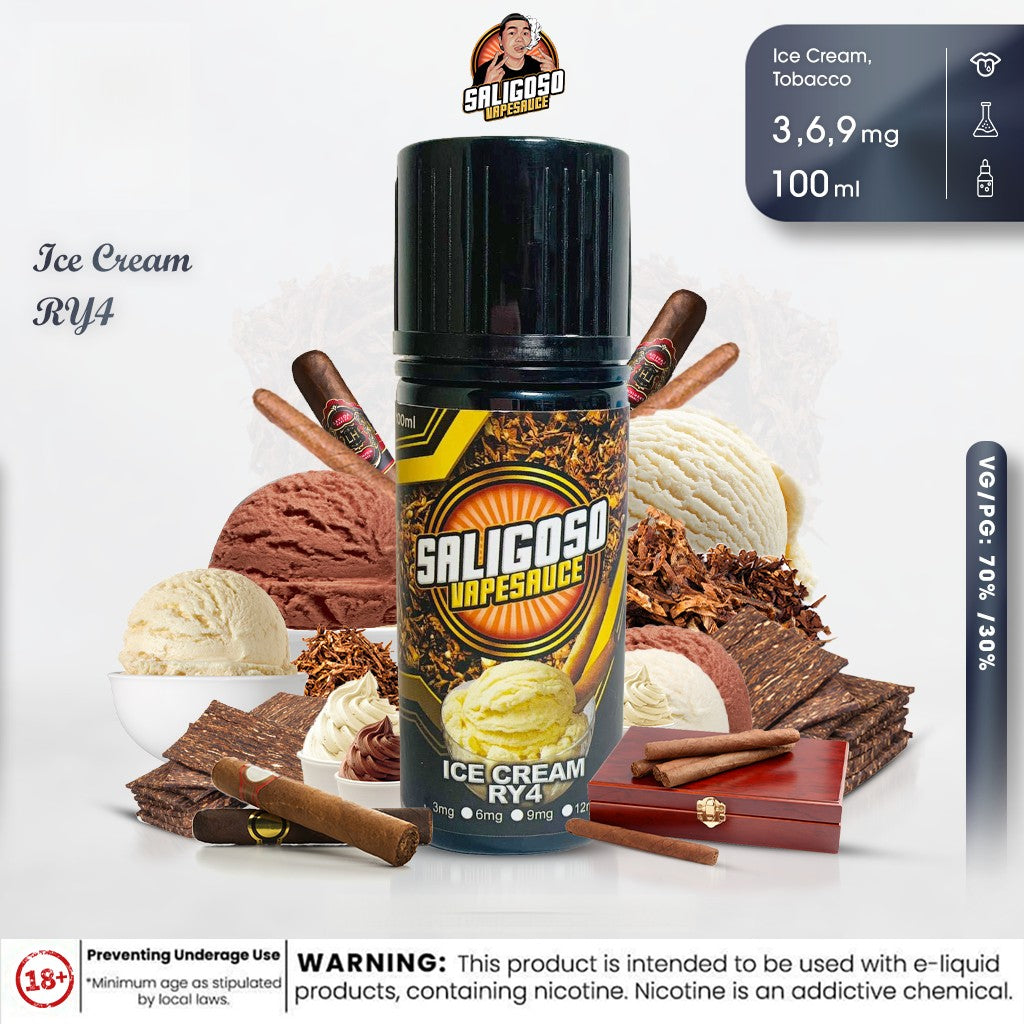 Ice Cream RY4 -  Saligoso Vapesauce - Vape Here Store