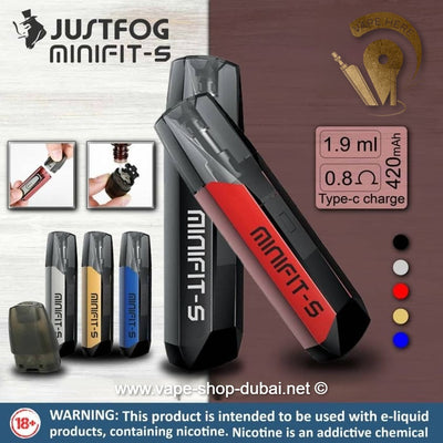 JUSTFOG MINI FIT S POD KIT 420MAH - Vape Here Store