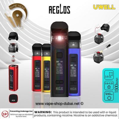 UWELL AEGLOS POD KIT 1500mAh - 60W - Vape Here Store