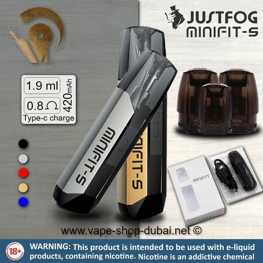 JUSTFOG MINI FIT S POD KIT 420MAH - Vape Here Store