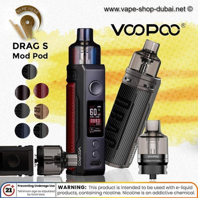 Voopoo Drag S 60W 2500mAh Pod Kit - Vape Here Store