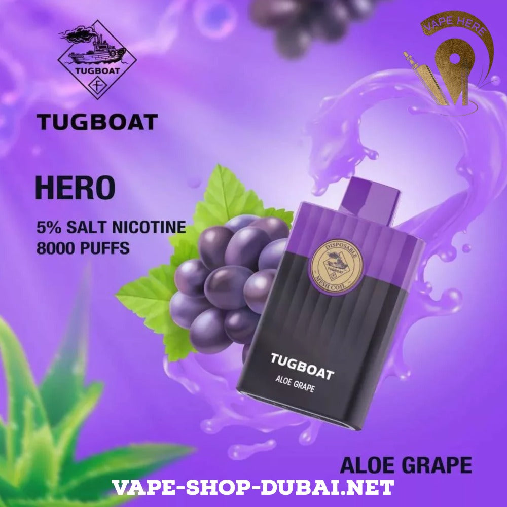 TUGBOAT HERO 8000 PUFFS DISPOSABLE VAPE - Vape Here Store