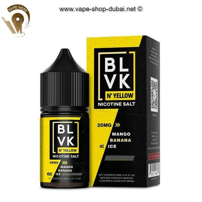 BLVK MANGO BANANA SaltNic 30ml - BLVK YELLOW SERIES - Vape Here Store