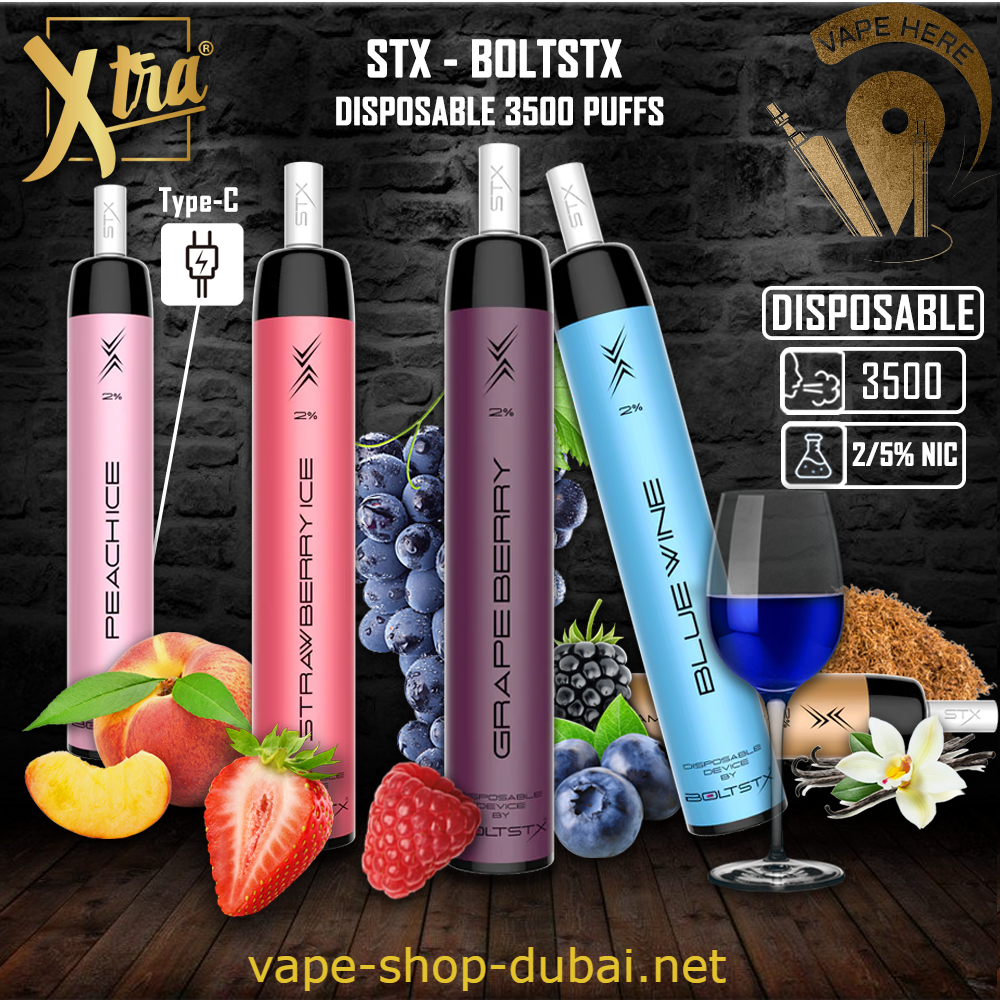 STX - BOLTSTX DISPOSABLE VAPE 3500 PUFFS - Vape Here Store