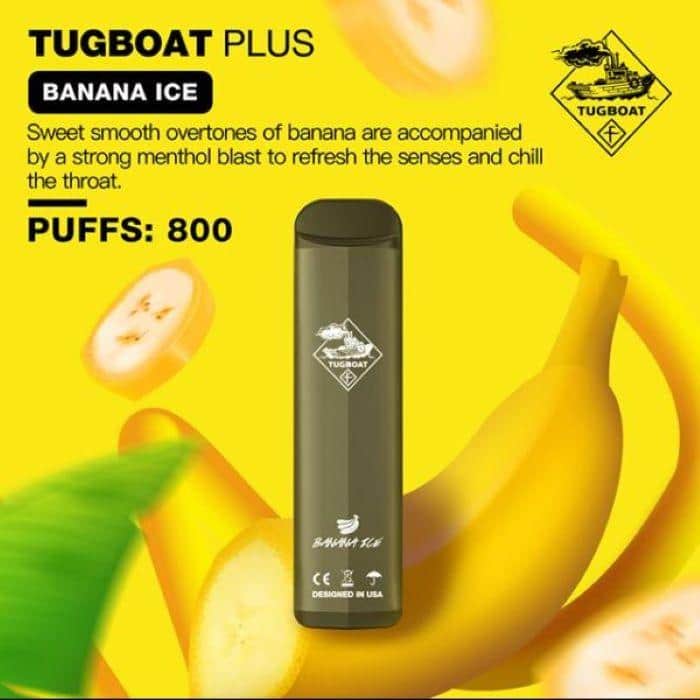 TUGBOAT PLUS VAPE DISPOSABLE PODS (800 Puffs) - Vape Here Store