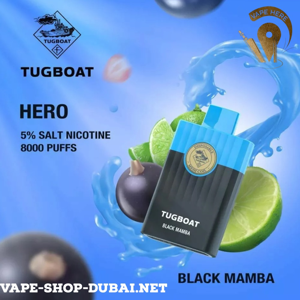 TUGBOAT HERO 8000 PUFFS DISPOSABLE VAPE - Vape Here Store