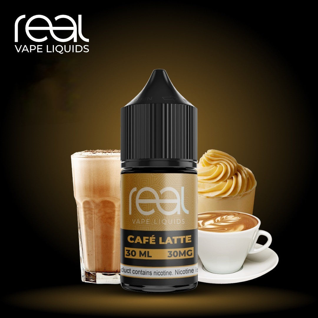 CAFE LATTE - REAL VAPE SALTNIC 30ml - Vape Here Store