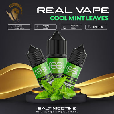 COOL MINT LEAVES - REAL VAPE SALTNIC 30ml - Vape Here Store