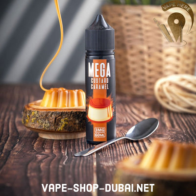 MEGA CUSTARD CARAMEL 60ML E-LIQUID -GRAND E-LIQUID - Vape Here Store