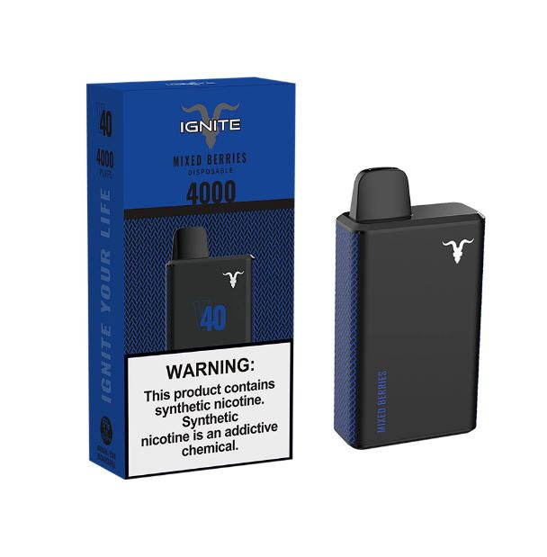 IGNITE – V40 (4000+ Puffs) Disposable Vape - Vape Here Store