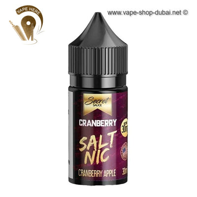 Cranberry Apple - Secret Sauce SaltNic - Vape Here Store