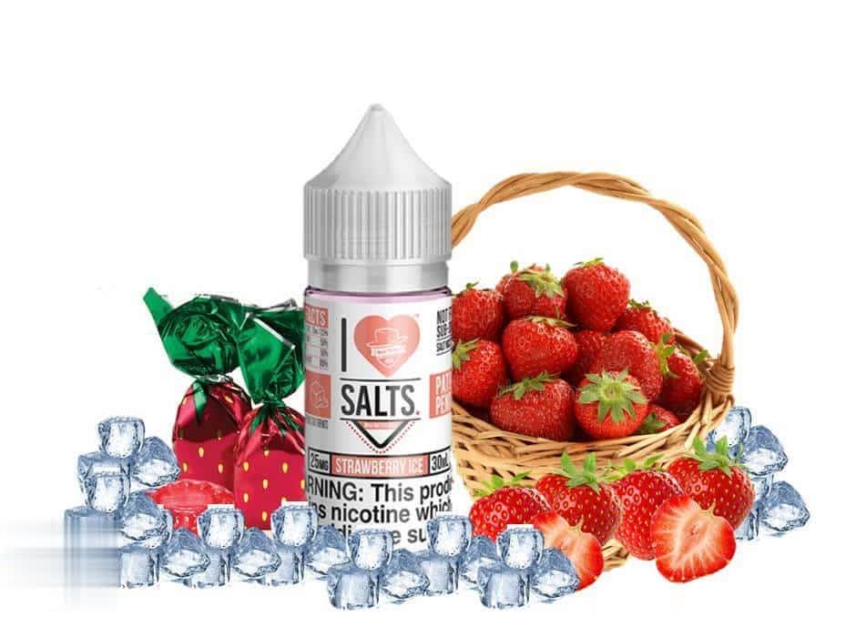 Strawberry Ice - I Love Salts / Mad Hatter Juice - Vape Here Store