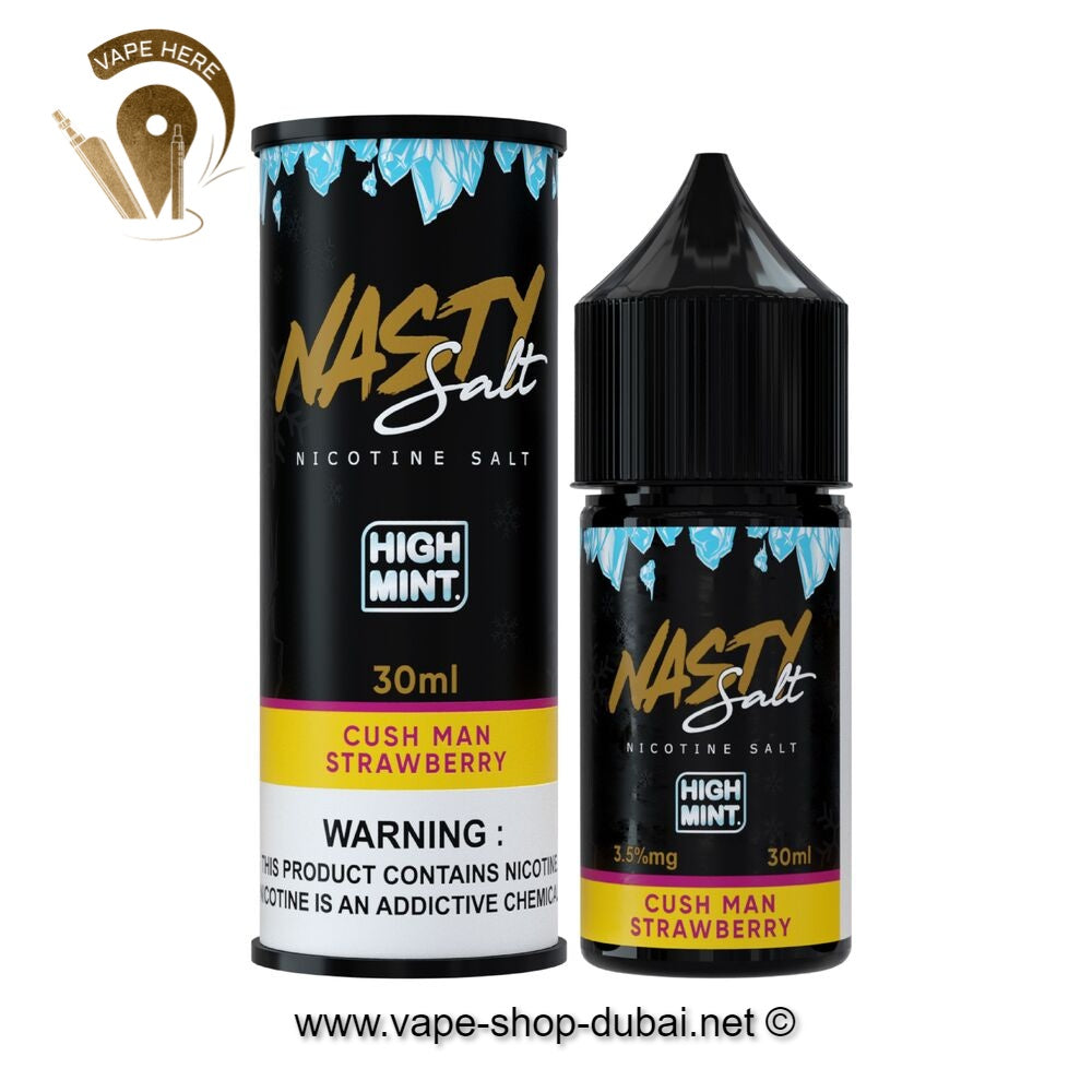 High Mint Cush Man Strawberry - Nasty 30ml - Vape Here Store