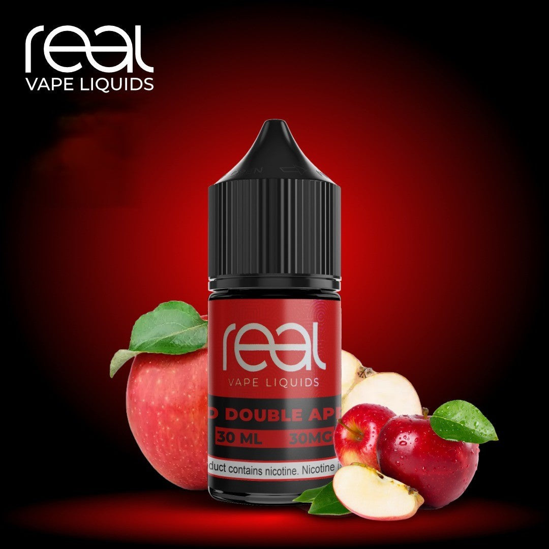 ICED DOUBLE APPLE - REAL VAPE SALTNIC 30ml - Vape Here Store