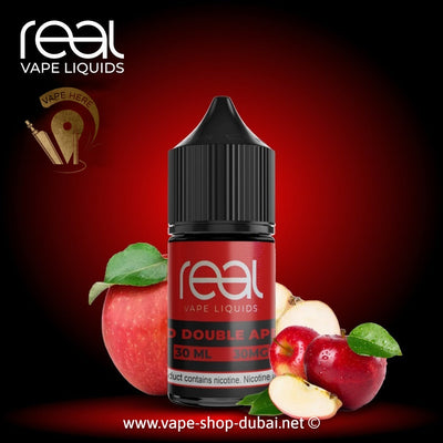 ICED DOUBLE APPLE - REAL VAPE SALTNIC 30ml - Vape Here Store