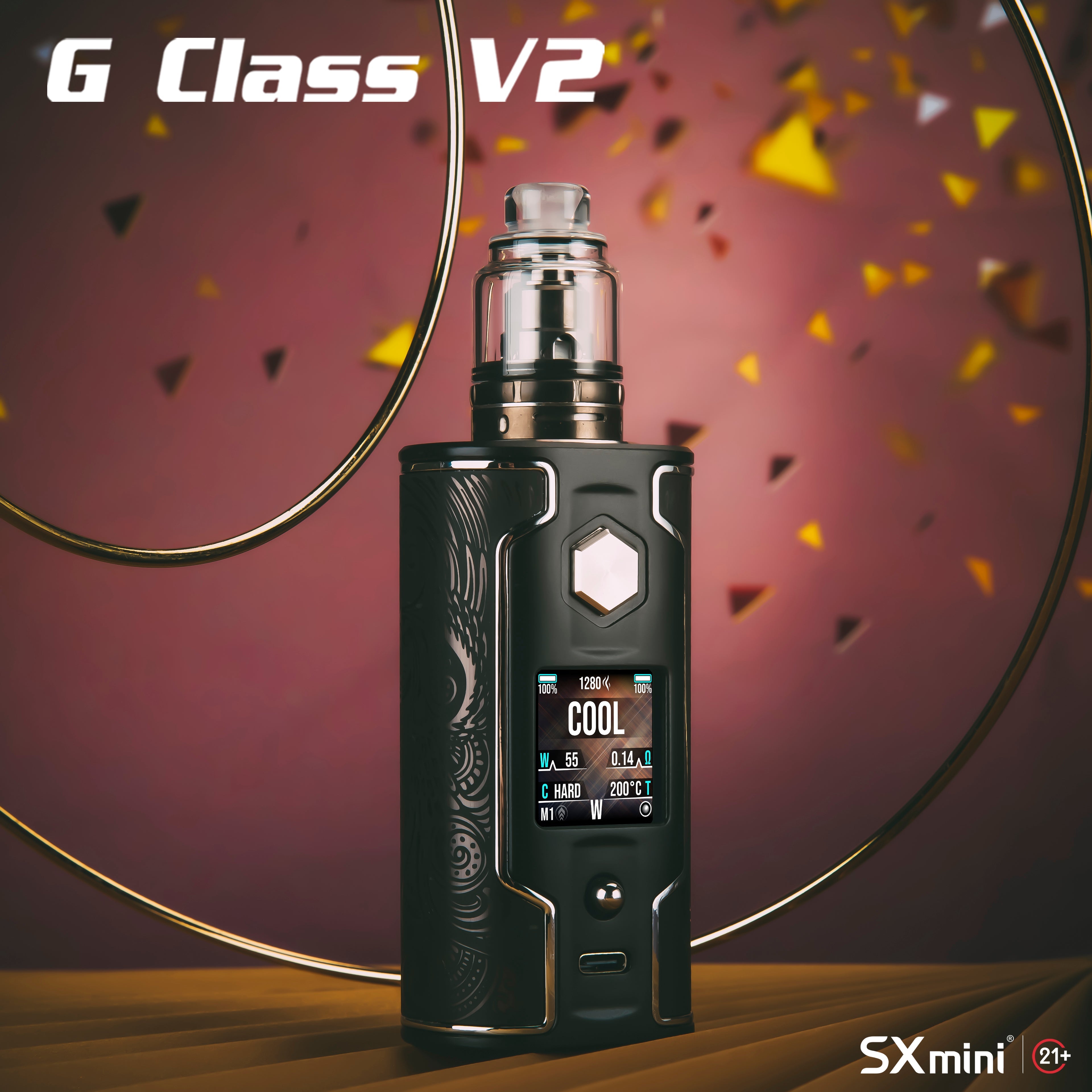 SXMINI G2 ABS BATTERY DOOR 200W BOX MOD - Vape Here Store