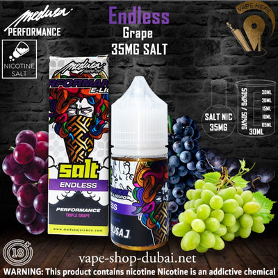 MEDUSA JUICE ENDLESS SALTNIC 30ML - PERFORMANCE SERIES - Vape Here Store