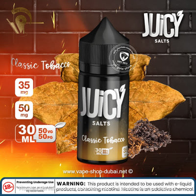 Classic Tobacco - Juicy Salt - Vape Here Store