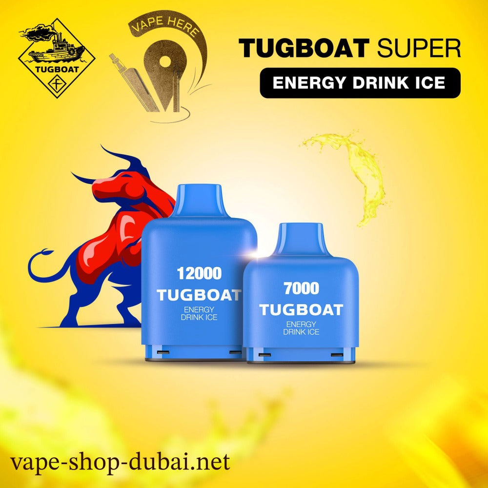 TUGBOAT SUPER 12000 PUFFS Energy Drink DISPOSABLE VAPE UAE Abu Dhabi