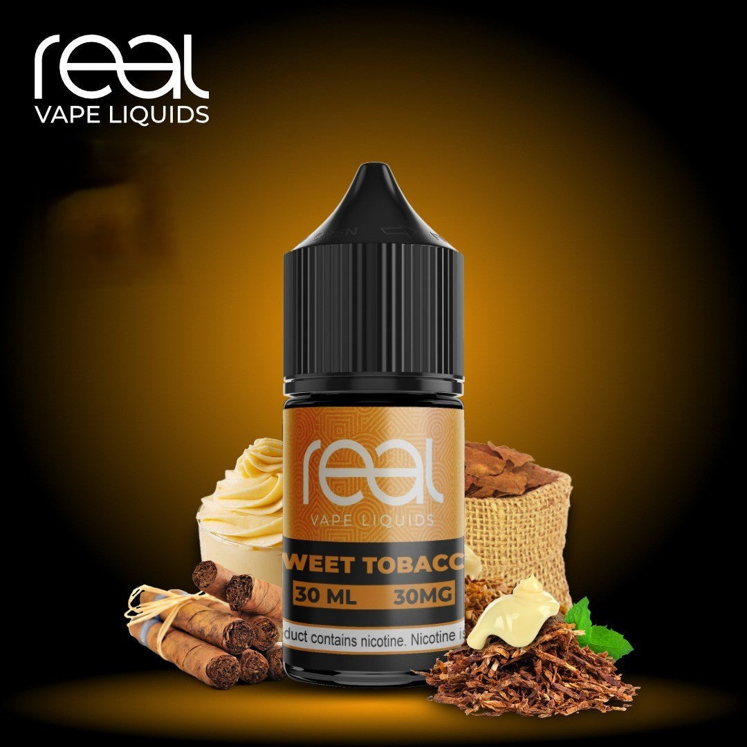 SWEET TOBACCO - REAL VAPE SALTNIC 30ml - Vape Here Store