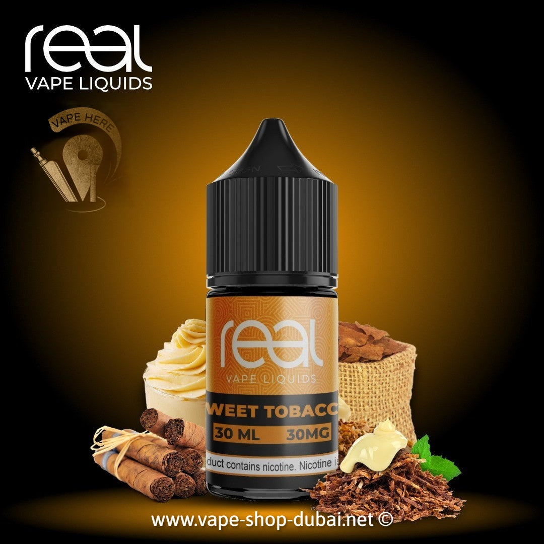 SWEET TOBACCO - REAL VAPE SALTNIC 30ml - Vape Here Store