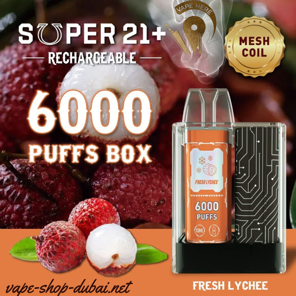 SUPER 21+ 6000 Puffs Disposable Kit UAE Dubai