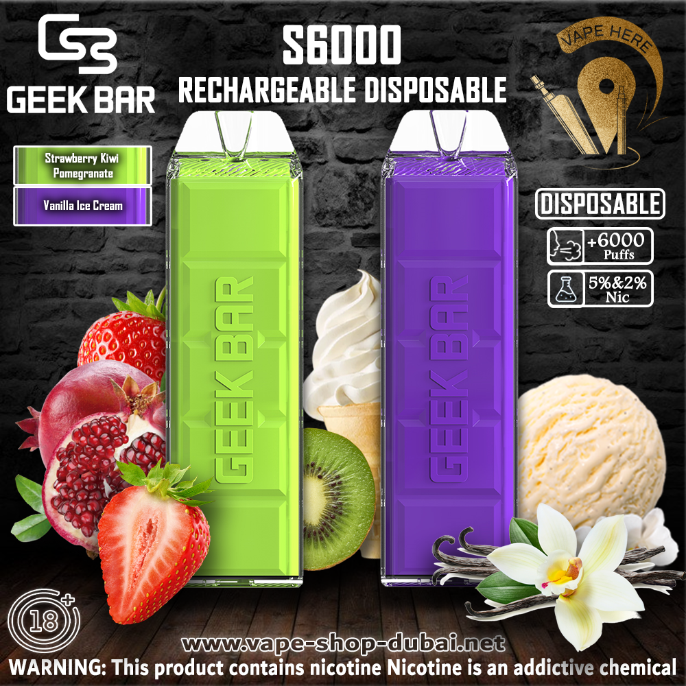 Geek Bar S6000 Disposable Device | 6000 Puffs 200 mg | Vape Here Store Dubai | Vape Here Store Geek Bar S6000 Disposable Device | 6000 Puffs 200 mg | Vape Here Store Dubai | Vape Here Store