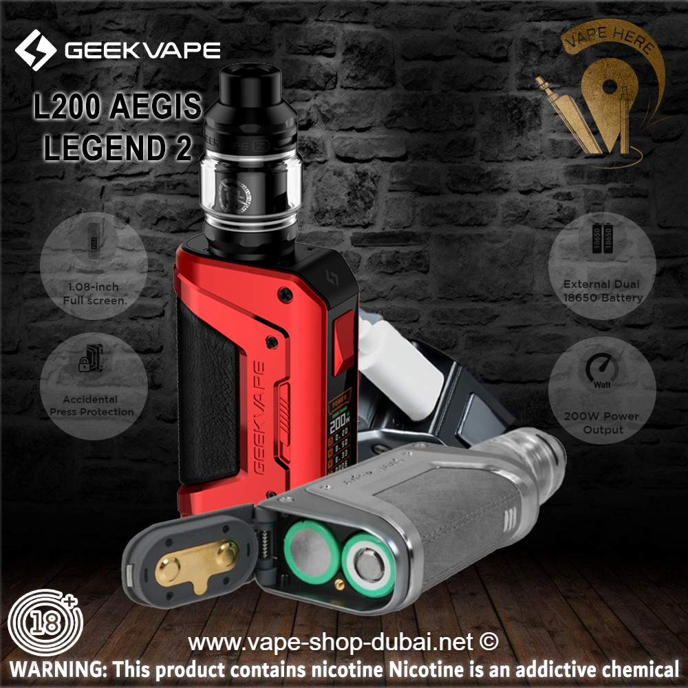 GEEKVAPE L200 AEGIS LEGEND 2 200W STARTER KIT - Vape Here Store