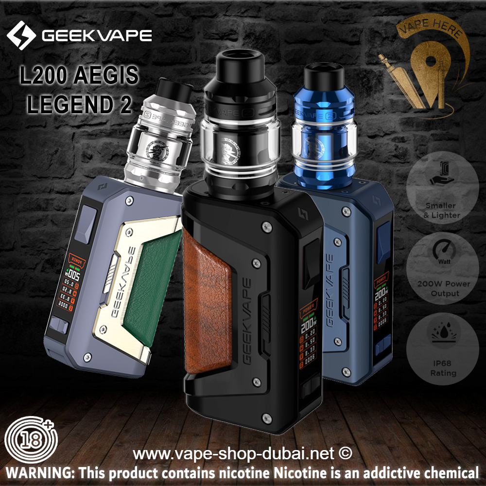 GEEKVAPE L200 AEGIS LEGEND 2 200W STARTER KIT - Vape Here Store