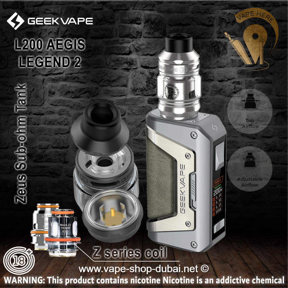 GEEKVAPE L200 AEGIS LEGEND 2 200W STARTER KIT - Vape Here Store