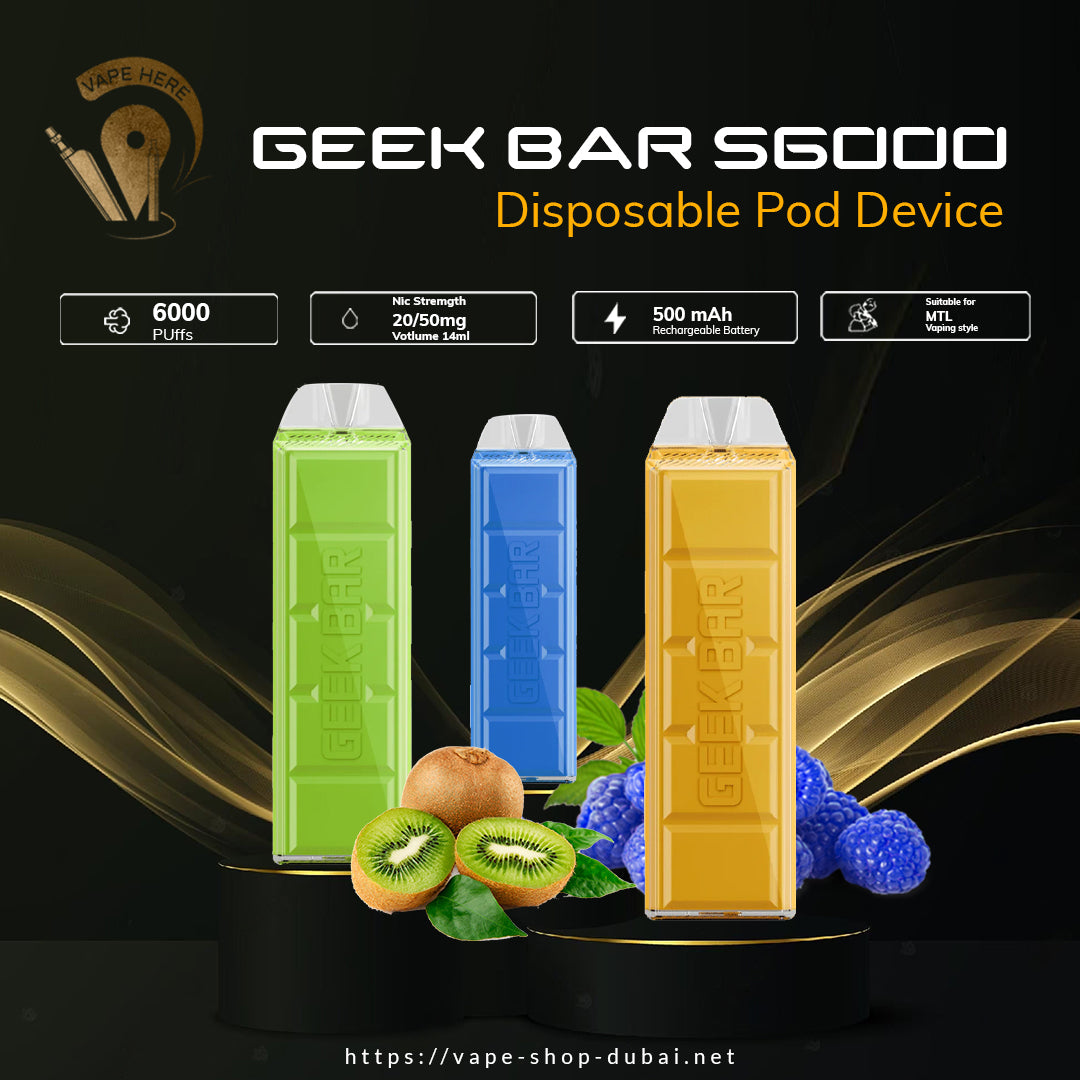 Geek Bar S6000 Disposable Pod Device - Vape Here Store